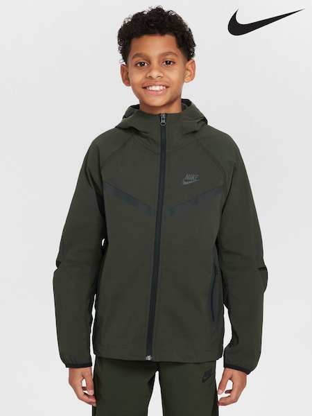 Maro închis - Jachetă din țesătură Nike Tech (E39515) | 484 LEI