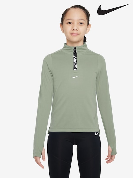 Nefritovozelená - Nike Pro Dri-fit Half Zip Top (E39615) | €62