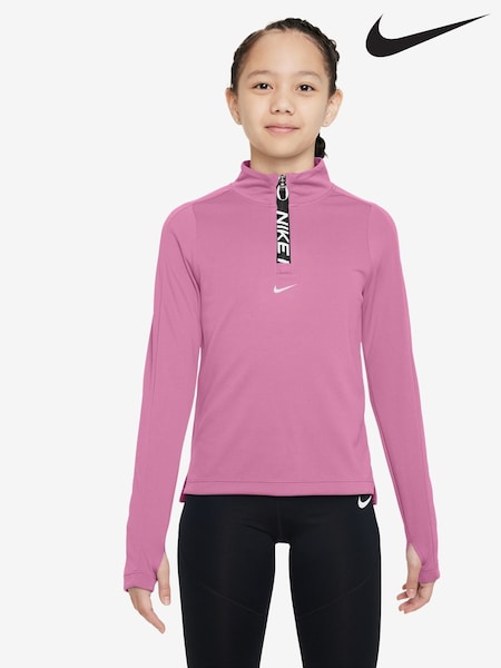 Nike Flamingo Pink Pro Dri-Fit Half Zip Top (E39618) | €55