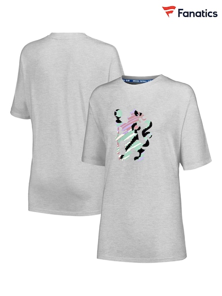 Fanatics Girls Grey Chelsea Graphic 100% Cotton T-Shirt (E39666) | €16