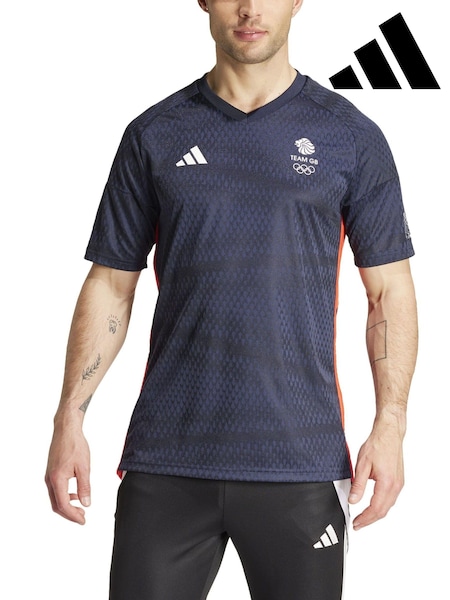 adidas Blue Team GB Football Jersey (E39692) | AED160