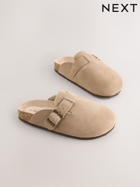 لون محايد - Suede Mule Clogs (E39803) | ‏112 د.إ.‏ - ‏ 147‏ د.إ.