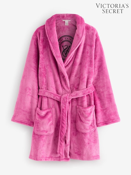 Victoria's Secret Luscious Rose Pink Cosy Short Dressing Gown (E39887) | €56