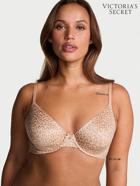 Victoria's Secret New Glam Leo Marzipan Nude Demi Invisible Lift Bra (E39894) | €40