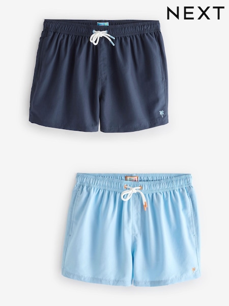 أزرق فاتح/أزرق كحلي - Essential Swim Shorts 2 Pack (E39949) | ‏144 ر.س.‏