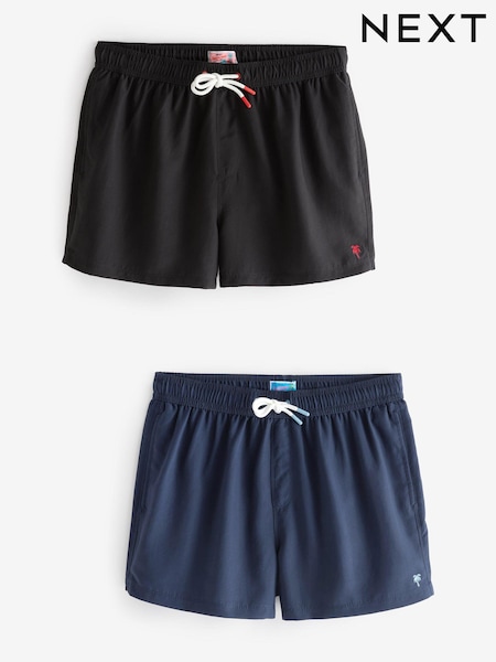 Negru/Albastru bleumarin - Essential Swim Shorts 2 Pack (E39950) | 189 LEI