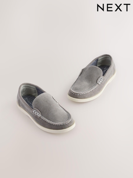Grey Standard Fit (F) Loafers (E39982) | kr401 - kr518