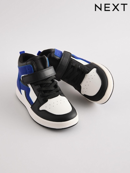 أزرق - Elastic Lace High Top Trainers (E40032) | ‏137 د.إ.‏ - ‏ 173‏ د.إ.