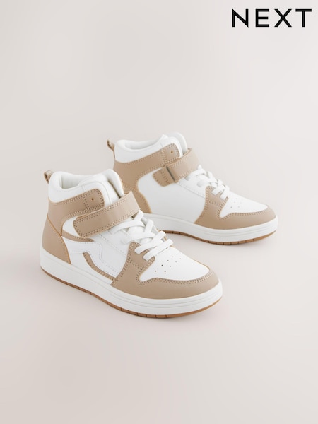 لون محايد - Elastic Lace High Top Trainers (E40035) | ‏14 ر.ع.‏ - ‏17 ر.ع.‏
