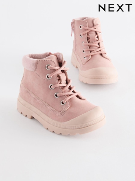 Pink Print Chunky Boots (E40063) | AED142 - AED163