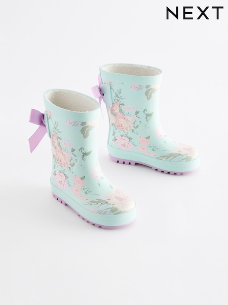 Turkoosi Sininen Kukallinen  - Bow Wellies (E40071) | €17 - €19