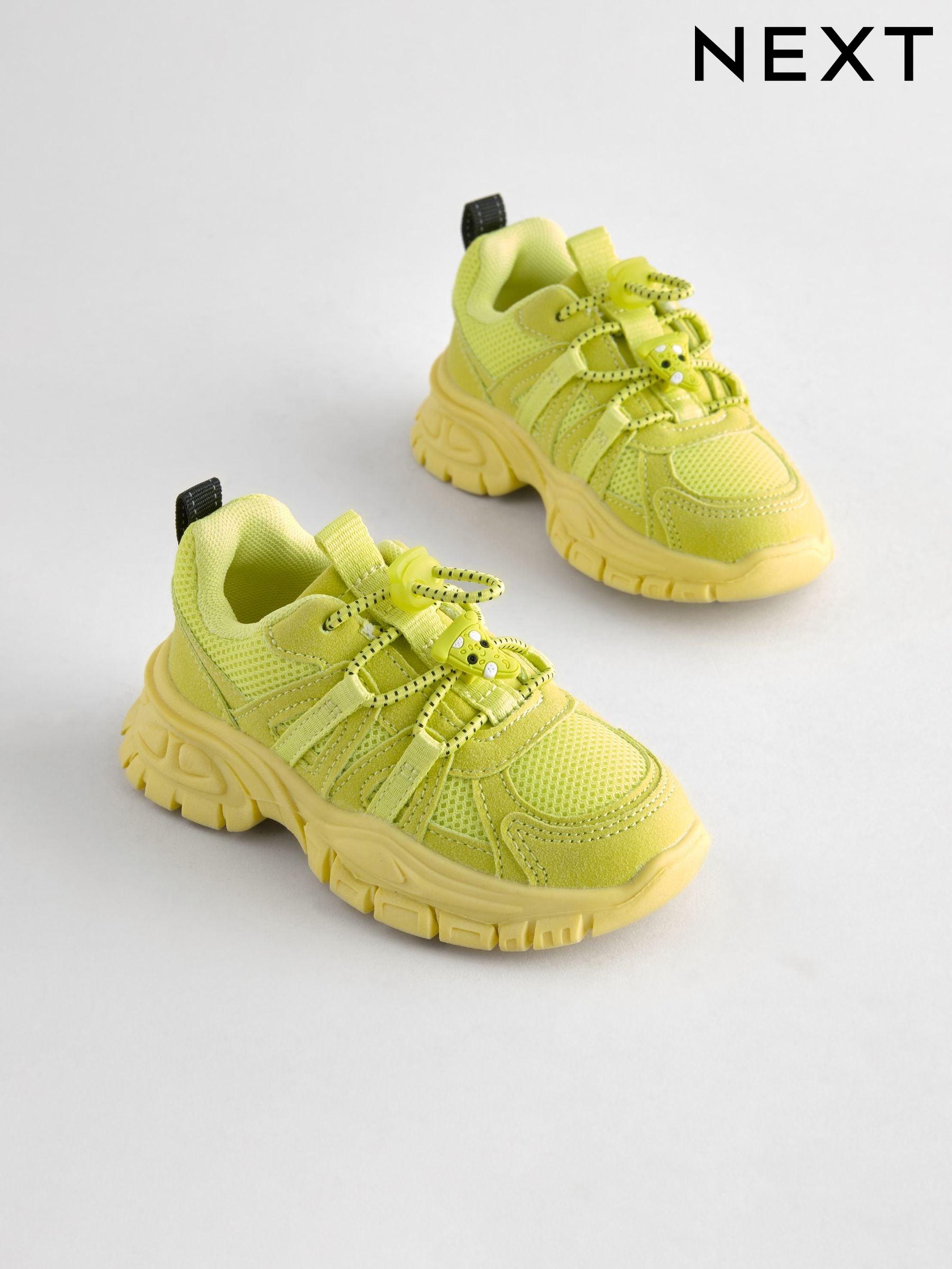 Yellow chunky trainers top