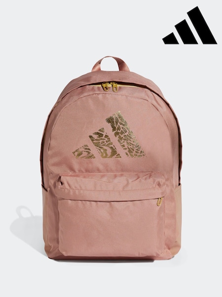 adidas Red Golden Metallic Logo Classic Backpack (E40180) | €37