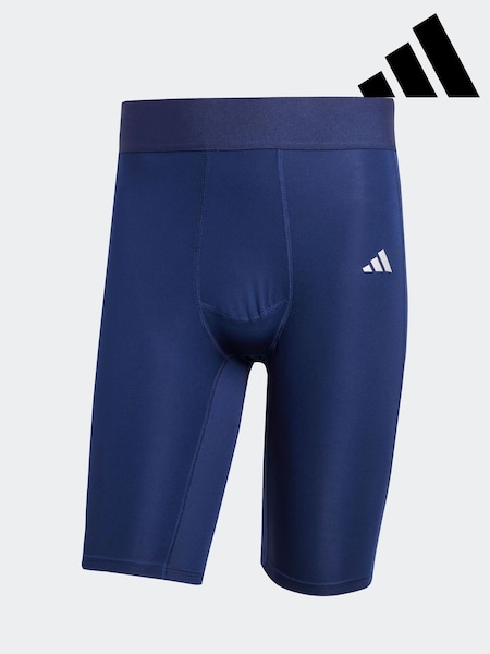 adidas Blue Techfit Short Tights (E40269) | AED146