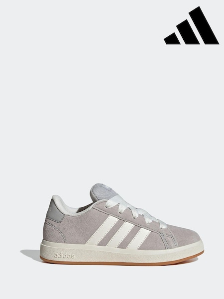 رمادي - Adidas Grand Court 00s Trainers (E40311) | ‏204 د.إ.‏