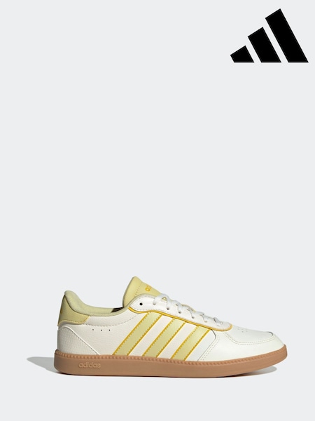 adidas White/Gols Breaknet Sleek Trainers (E40387) | R$ 445