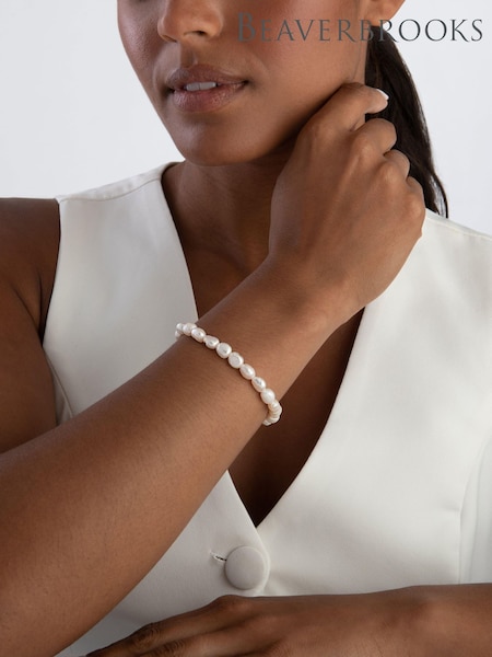 Natural - Beaverbrooks Freshwater Pearl Bracelet