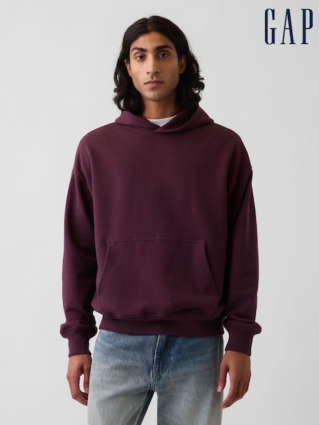 Burdeos - Regular Gap Heavyweight Oversized Hoodie