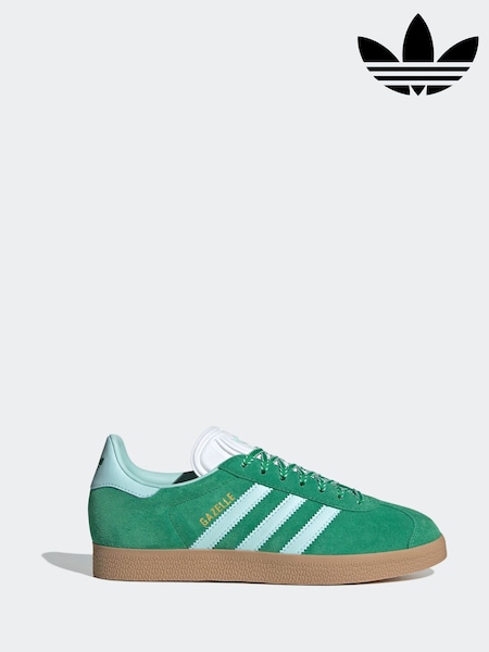 Grün/Weiß - adidas Originals Gazelle Trainers (E40480) | 133 €