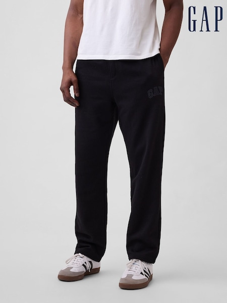 Black - Regular Gap Logo Straight-leg Joggers