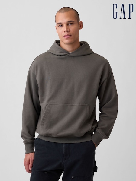 Brown - Regular Gap Heavyweight Oversized Hoodie