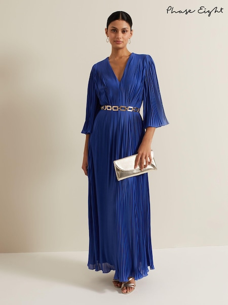Phase Eight Venetia Pleat Beaded Maxi Dress (E40646) | ‏1,001‏₪