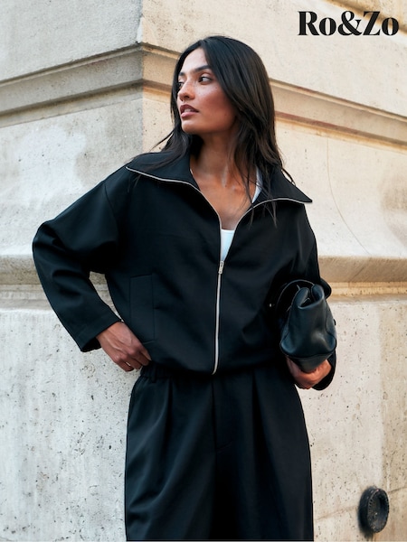 Musta - Ro&zo Ponte Funnel Neck Jacket