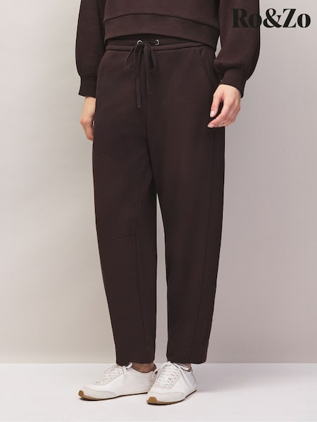 Қоңыр - Ro&zo Cotton Blend Barrel Leg Joggers