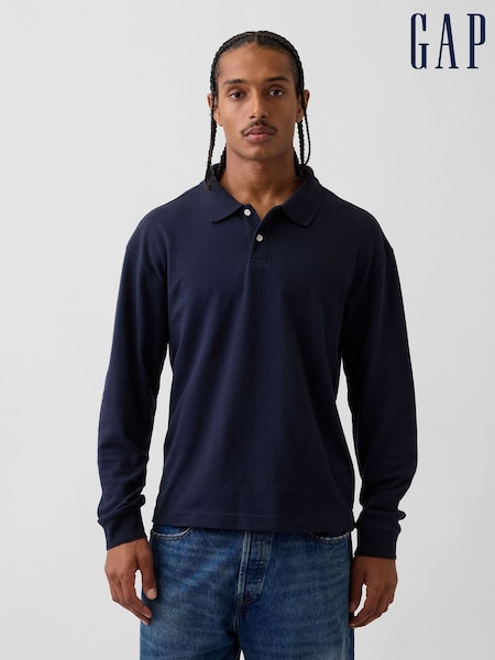 Jūras spēki - Regular Gap Oversized Pique Polo Shirt