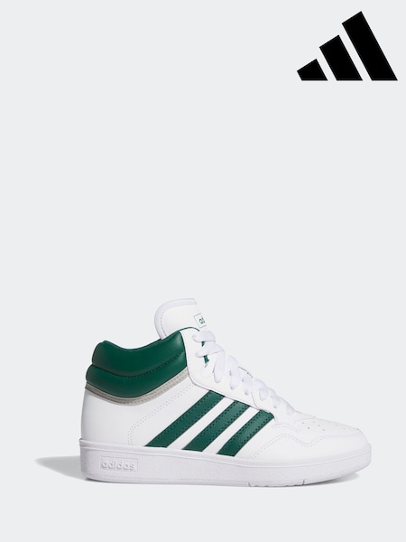 adidas Cream White Hoops Mid Trainers (E40729) | R$ 345