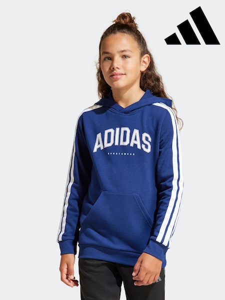 adidas Blue Collegiate Hoodie (E40750) | R$ 325