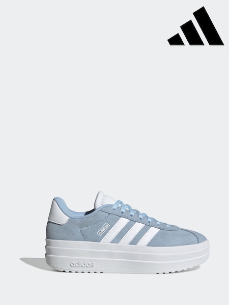 adidas Light Blue Junior VL Court Bold Trainers (E40837) | R$ 445