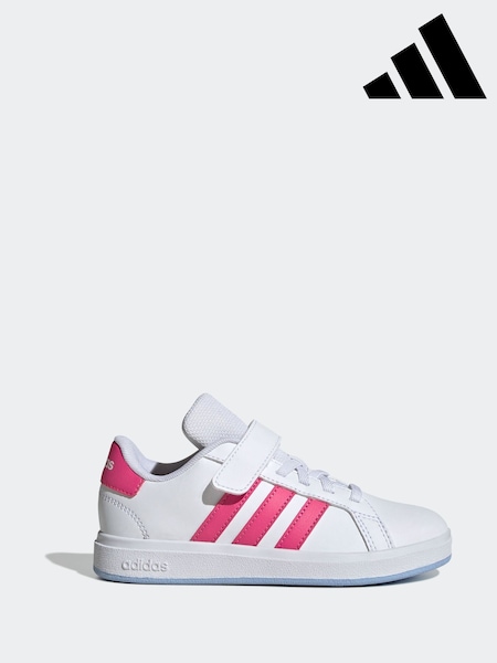 adidas Off White Grand Court 2.0 Trainers (E40844) | R$ 275