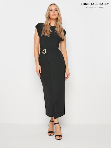 Blau - Long Tall Sally Draped Buckle Detail Midaxi Dress (E40926) | 67 €
