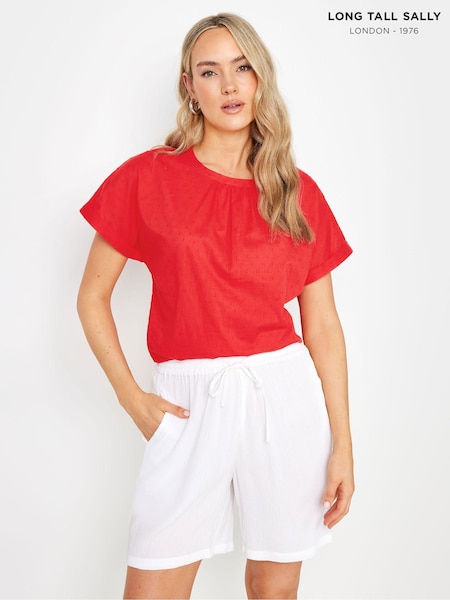 Long Tall Sally White Crinkle Shorts (E40929) | €25