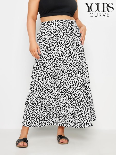Valkoinen - Yours Curve Paisley-kuvio Printti; kuvio kuvioitu Maksi- Hameet (E41287) | €46