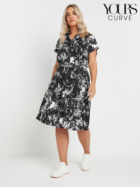 Yours Curve Black Leopard Print Dress (E41306) | €53