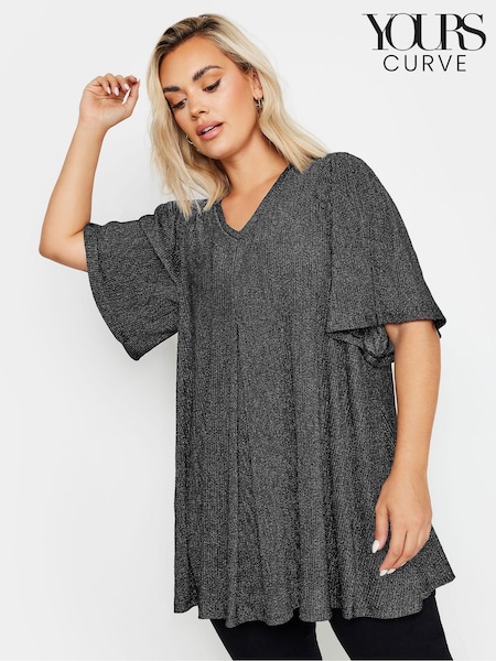 Yours Curve Black Foil Print Swing Top (E41461) | €21