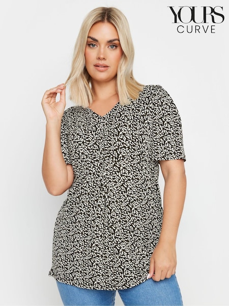 Yours Curve Abstract Print Swing Top (E41490) | 38 €