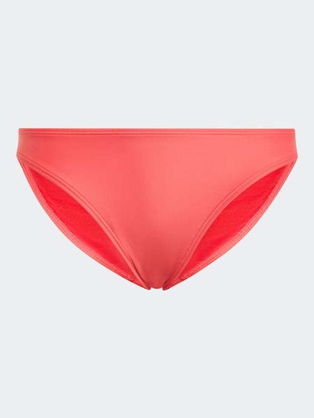 adidas Red 3 Stripe V Back Bikini Briefs (E41540) | LEI 186