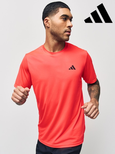 adidas Red Train Essentials Training T-Shirt (E41566) | SGD 29