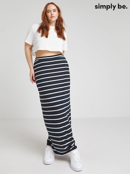 Simply Be Blue Supersoft Maxi Skirt (E41593) | €23