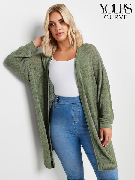 zelena - Yours Curve Knitted Cardigan (E41633) | € 41