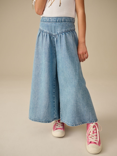 ג'ינס בצבע כחול בינוני - Culotte Trousers (3-16yrs) (E41667) | ‏80‏₪ - ‏92‏ ₪