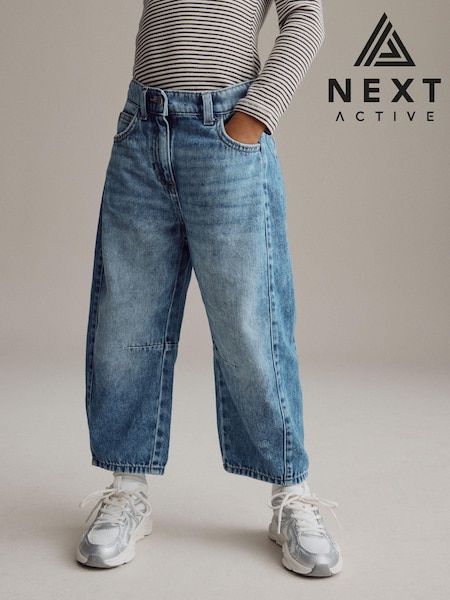 Mid Blue Denim Volume Barrel Jeans (3-16yrs) (E41671) | €24 - €30