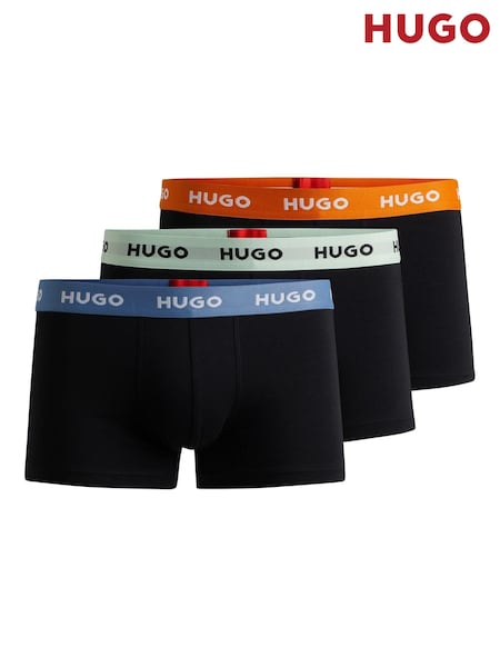 HUGO Logo Waistband Stretch CottonTrunks 3 Pack (E41790) | 32 €