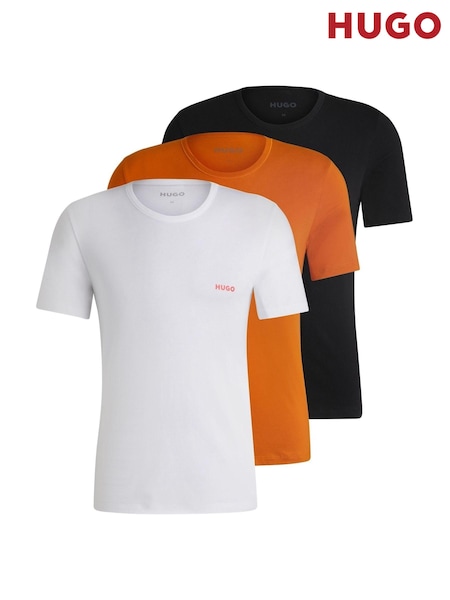 HUGO 100% Cotton Logo Print T-Shirts 3 Pack (E41828) | € 35