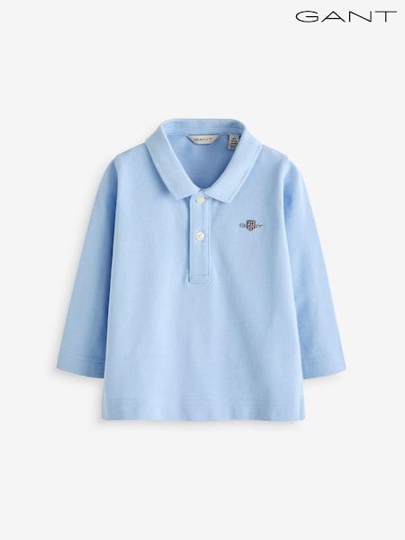 GANT Blue Baby Shield Piqué 100% Cotton Polo Shirt (E41848) | kr571