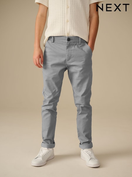 Серый - Stretch Chino Trousers (3-17yrs) (E41894) | €17 - €24