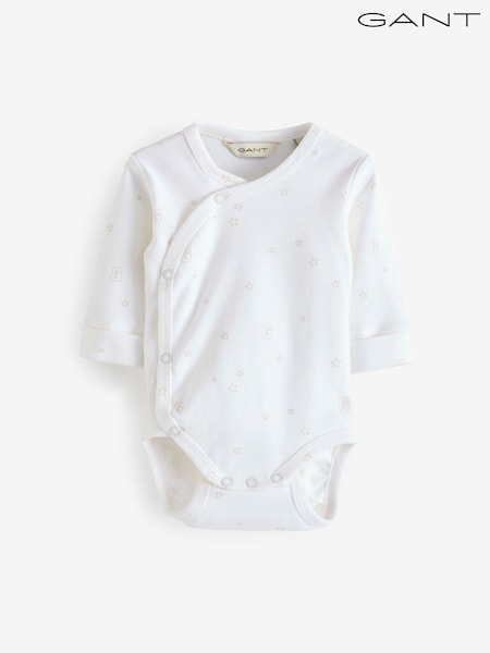 White Baby Star And G Printed Bodysuit (E41906) | 198 QAR